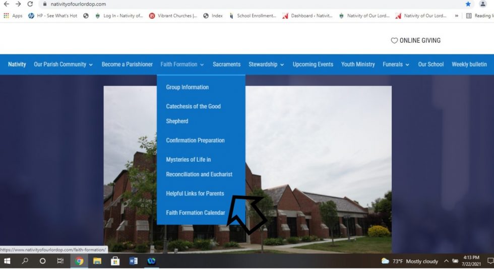 Nativity of Our Lord Catholic Church Parish Community in Orchard Park, NY