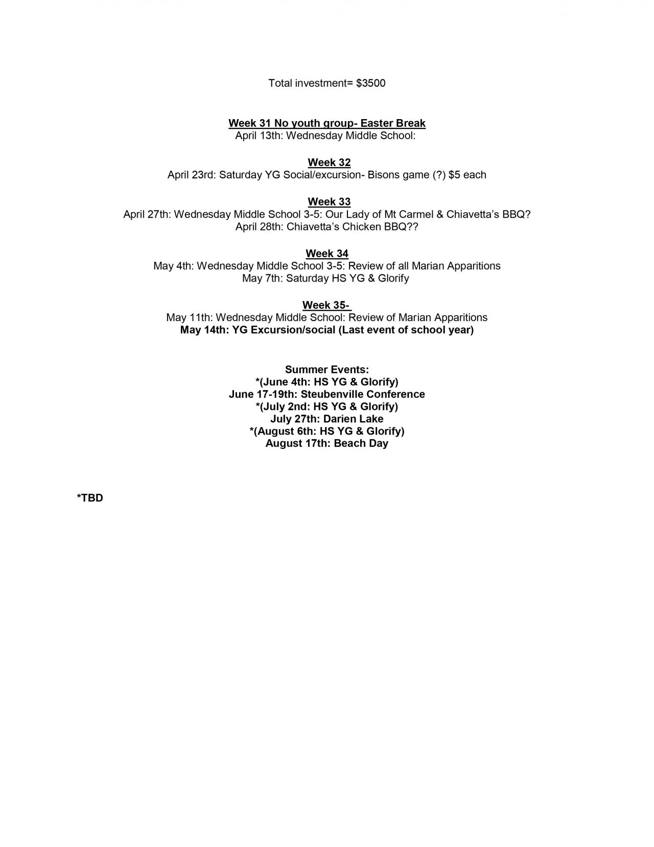 Youth Ministry Nativity of Our Lord Catholic Church