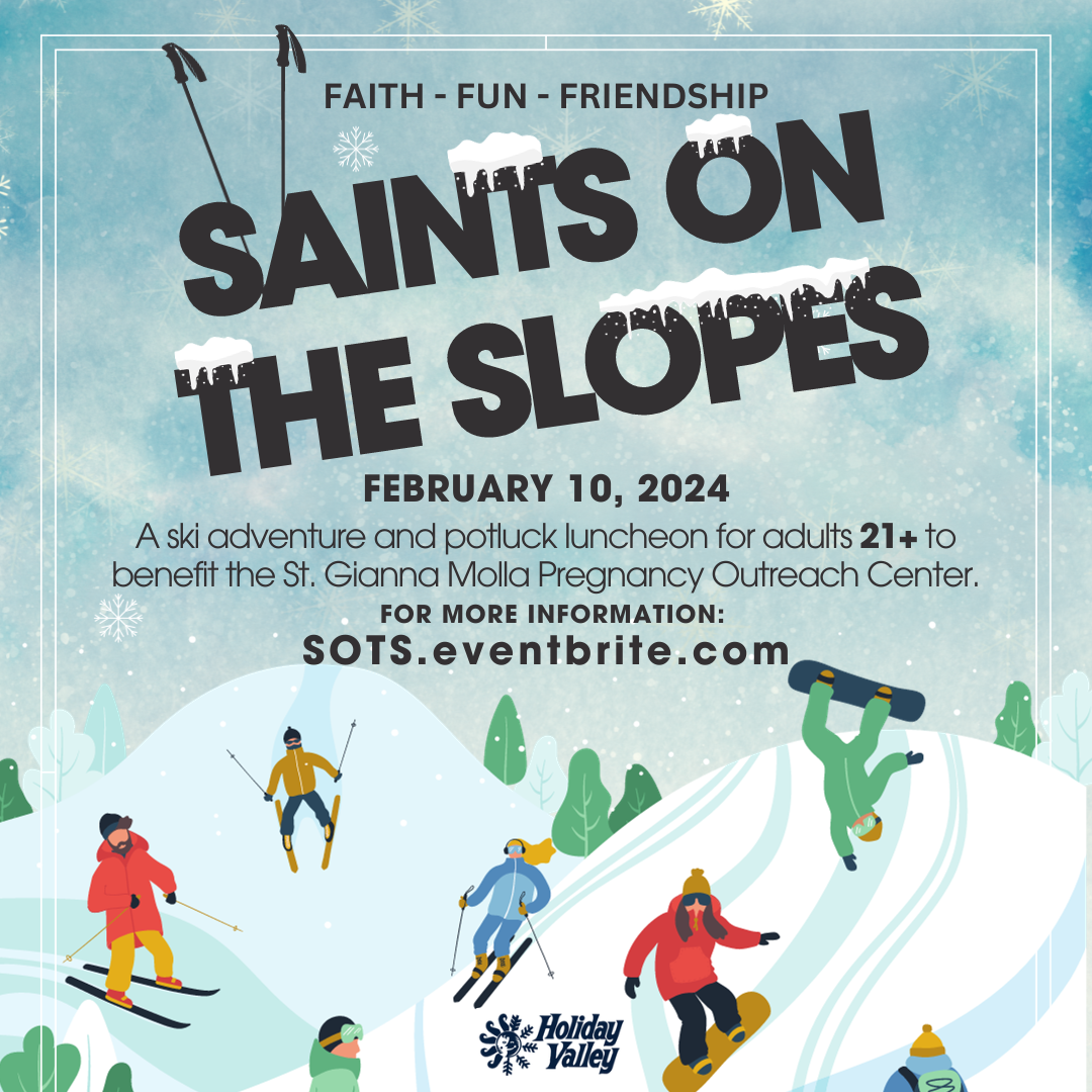 Saints on the Slopes ski and potluck