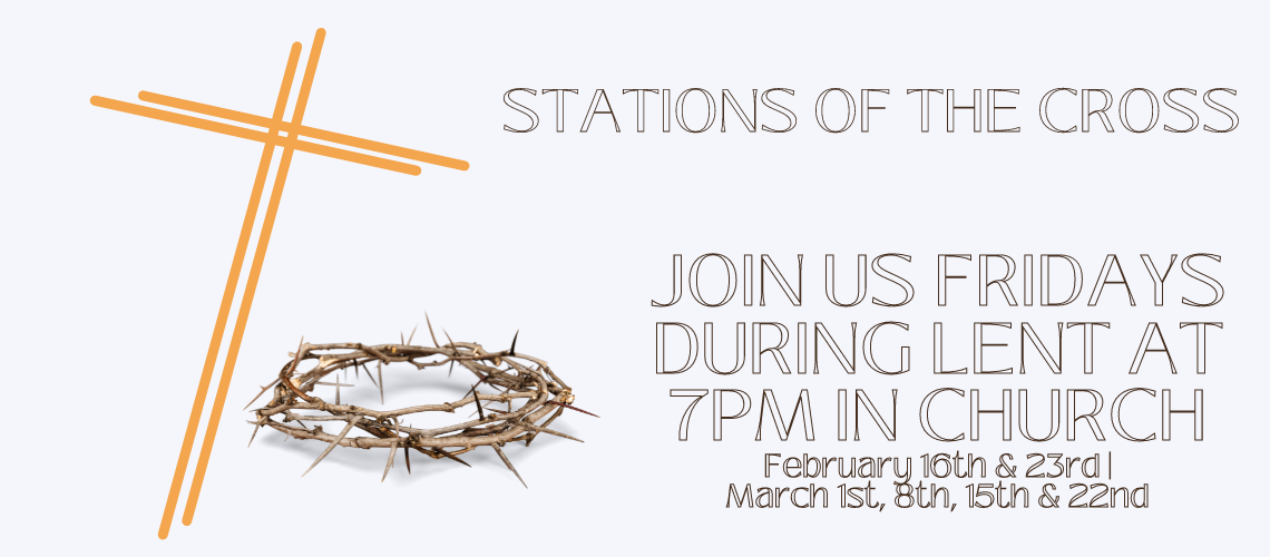 Stations of the Cross Lent schedule